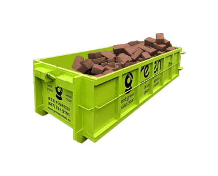 6 yard:  12’ Long 5’ Wide 2’6” High (up to 2 Ton)
