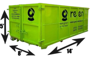 20 yard bin with size